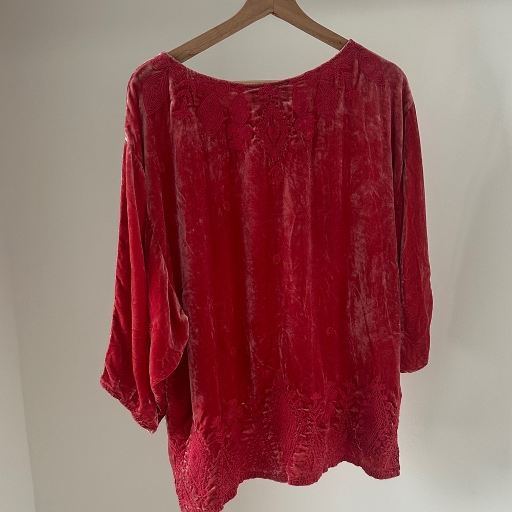 Johnny Was Velvet Liona Blouse size large - Picture 7 of 10
